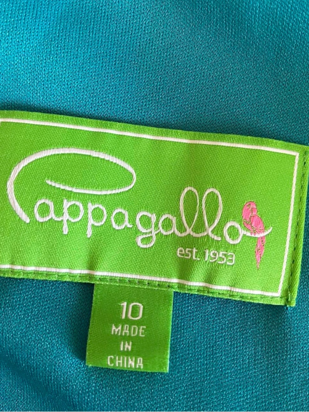 Pappagallo Teal Dress with Lime Green Label - Picture 8 of 8